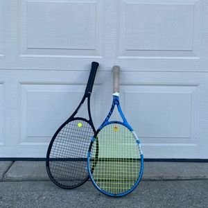 Babolat Pure Drive and Wilson Pre Staff Racket